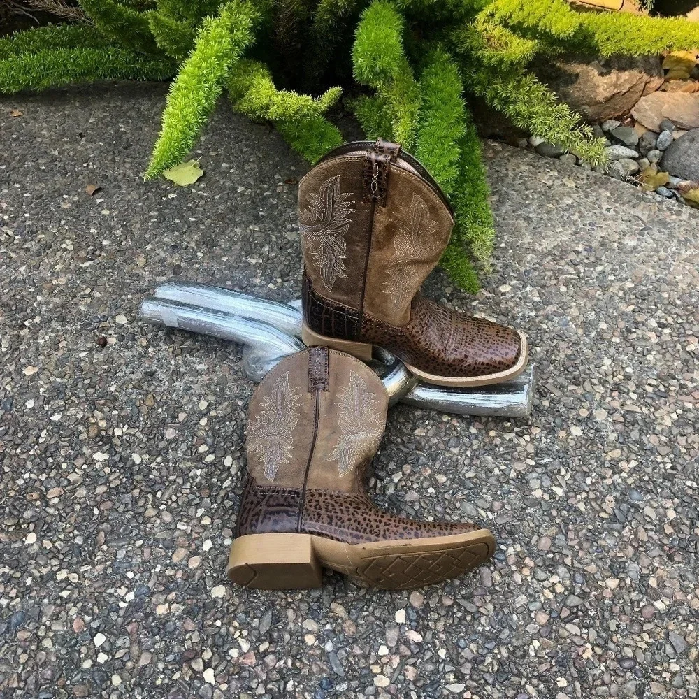Ariat Kids Cowhand Western Boots Style 1002595 Size 2.5